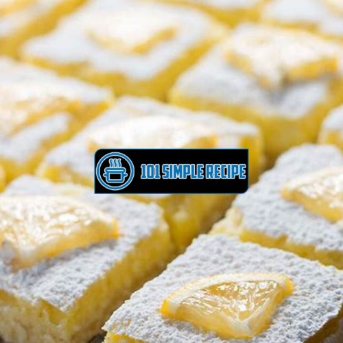 Delicious Low Carb Lemon Bars for a Healthy Treat | 101 Simple Recipe