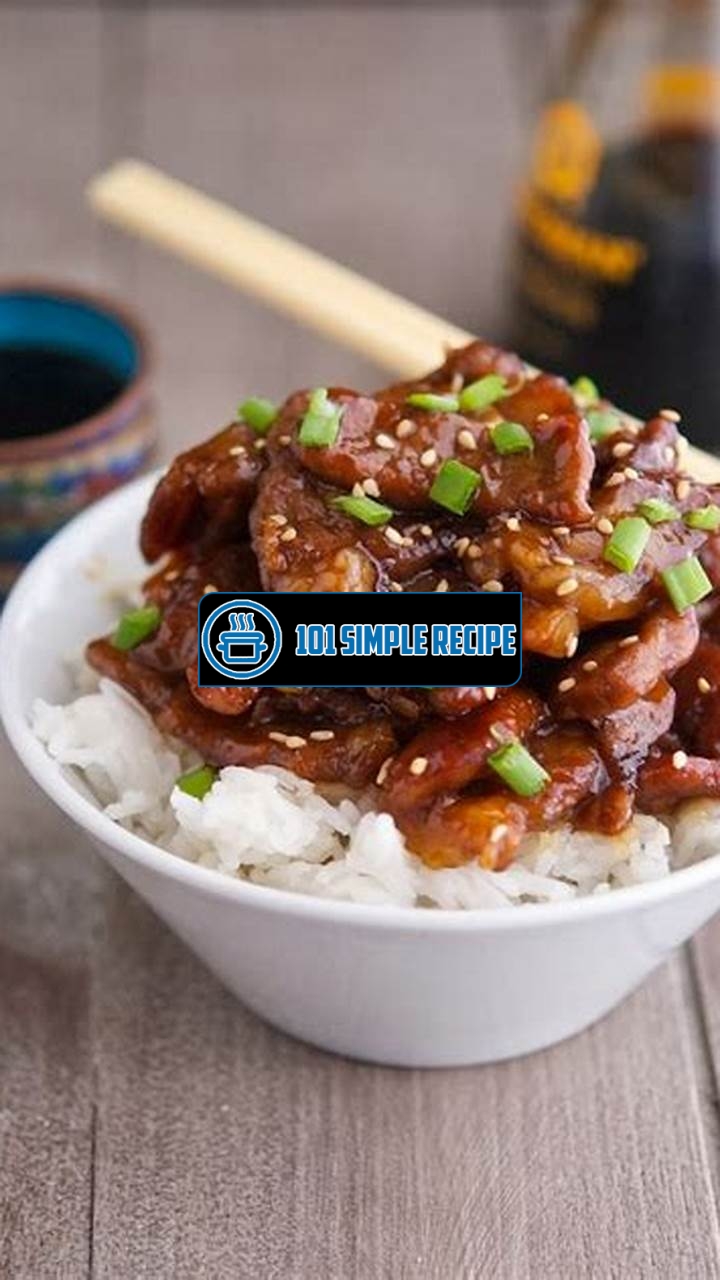 Delicious Low Carb Mongolian Beef Recipe | 101 Simple Recipe