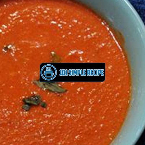 Delicious and Healthy Low Carb Tomato Basil Soup | 101 Simple Recipe