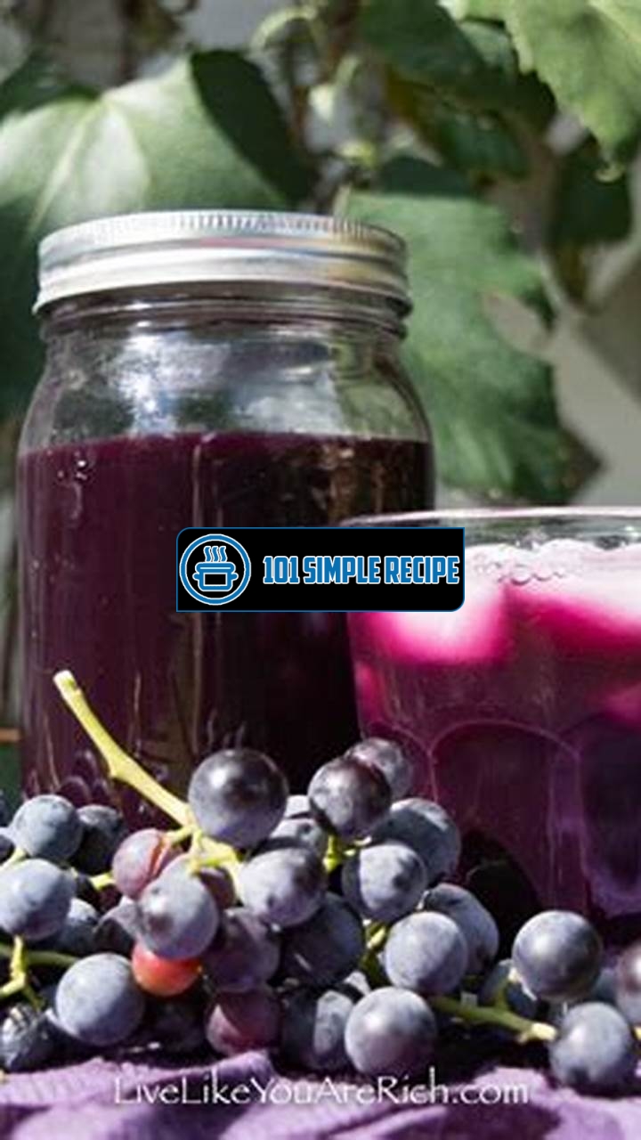 Create Refreshing Homemade Grape Juice with This Easy Recipe | 101 Simple Recipe