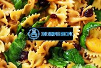 Delicious Mandarin Spinach Pasta Salad | 101 Simple Recipe