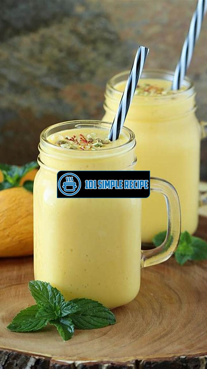 Delicious Mango Lassi Drink Recipe for Refreshing Moments | 101 Simple Recipe