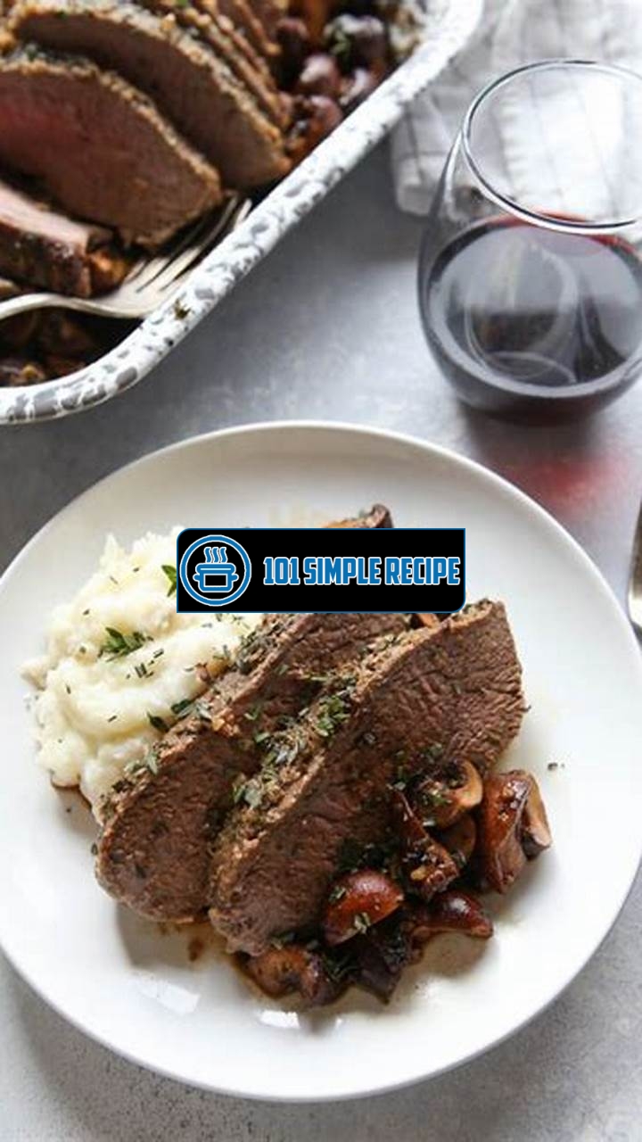 How to Make Marinated Tri Tip Roast with Mushrooms and Garlic | 101 Simple Recipe