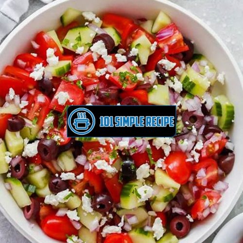 Create the Perfect Mediterranean Salad with Fresh Ingredients | 101 Simple Recipe