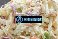 The Mouth-Watering Allure of Memphis Cole Slaw | 101 Simple Recipe