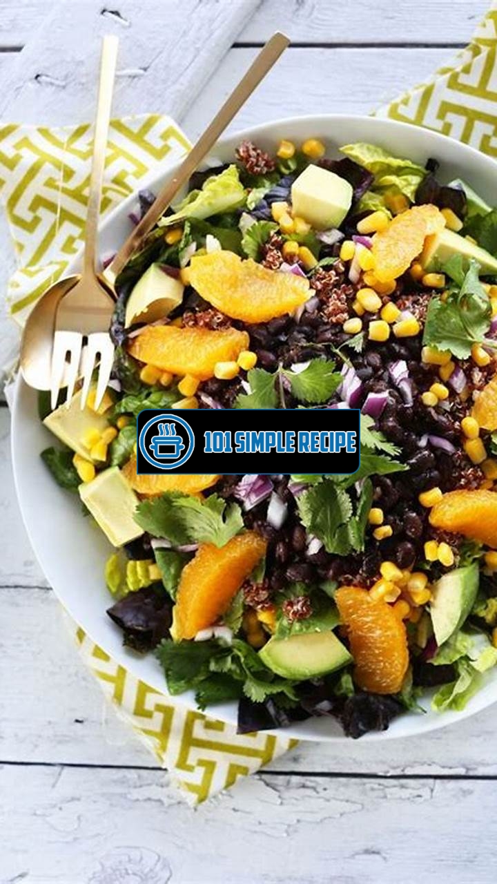 Mexican Quinoa Salad with Orange Lime Dressing | 101 Simple Recipe