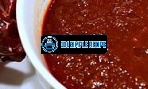 Delicious Homemade Mexican Red Chili Sauce Recipe | 101 Simple Recipe