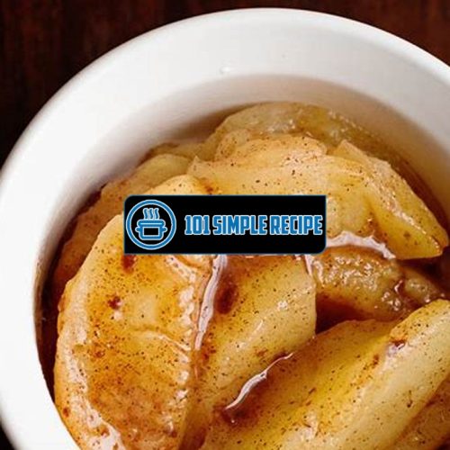Delicious and Easy Microwave Baked Apple Slices | 101 Simple Recipe