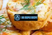 Mini Smoked Salmon Quiches With Shortcrust Pastry | 101 Simple Recipe