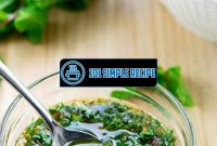 Elevate Your Dish with a Mint Chimichurri Burst | 101 Simple Recipe
