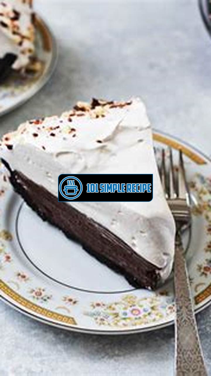 Mint Chocolate Cream Pie | 101 Simple Recipe