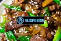 Delicious Mongolian Beef Recipes for Dinner | 101 Simple Recipe