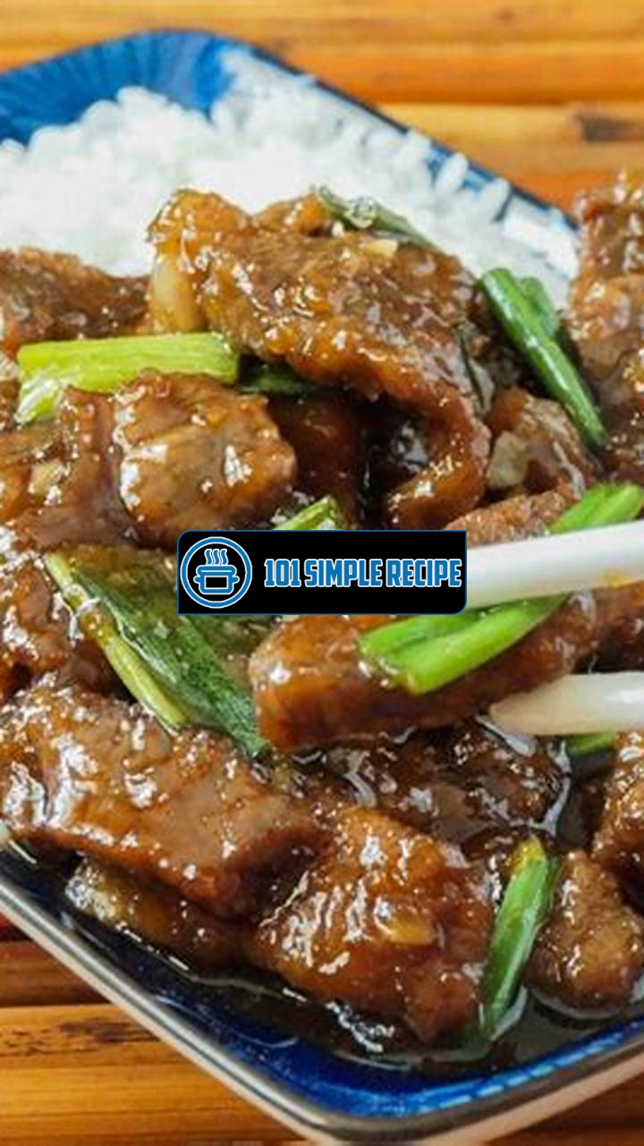 Create Delicious Mongolian Beef at Home with PF Chang's Copycat Recipe | 101 Simple Recipe