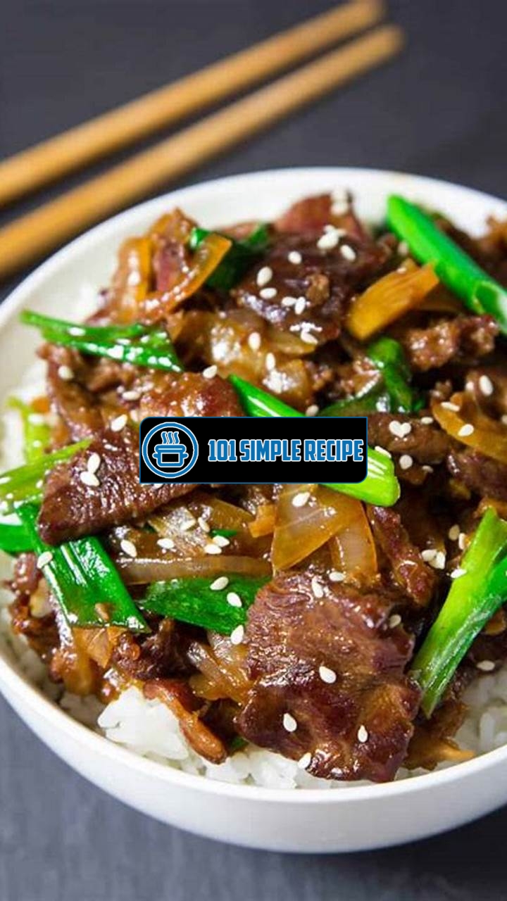 Delicious Mongolian Beef Recipe: A Flavorful Dish Full of Savory Goodness | 101 Simple Recipe