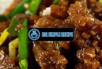 Delicious and Easy Mongolian Beef Recipes | 101 Simple Recipe