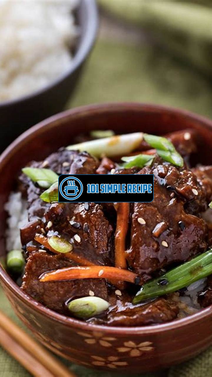 Delicious Mongolian Beef Slow Cooker Recipes | 101 Simple Recipe