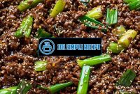 Delicious Mongolian Ground Beef Recipes to Try Now | 101 Simple Recipe
