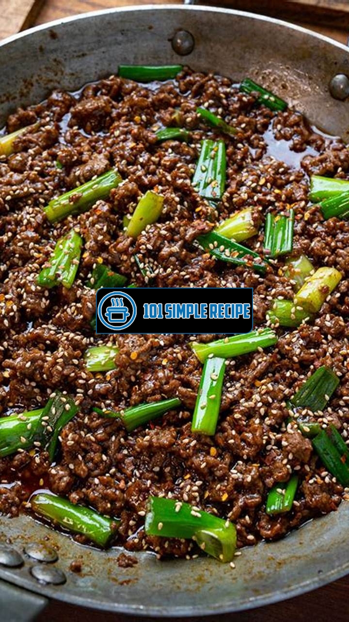 Delicious Mongolian Ground Beef Recipes to Try Now | 101 Simple Recipe