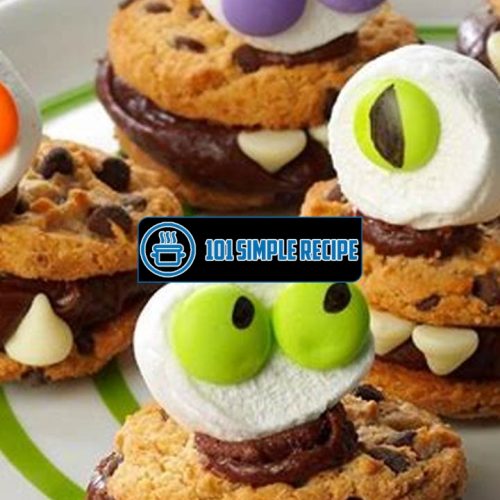 Spooky and Delicious Monster Cookies Recipe for Halloween | 101 Simple Recipe