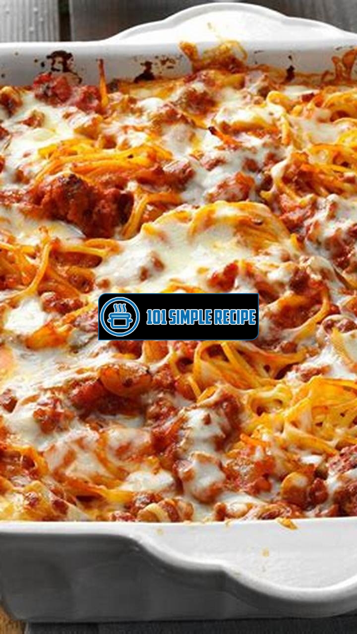 Mozzarella Baked Spaghetti: A Delicious Italian Dish | 101 Simple Recipe