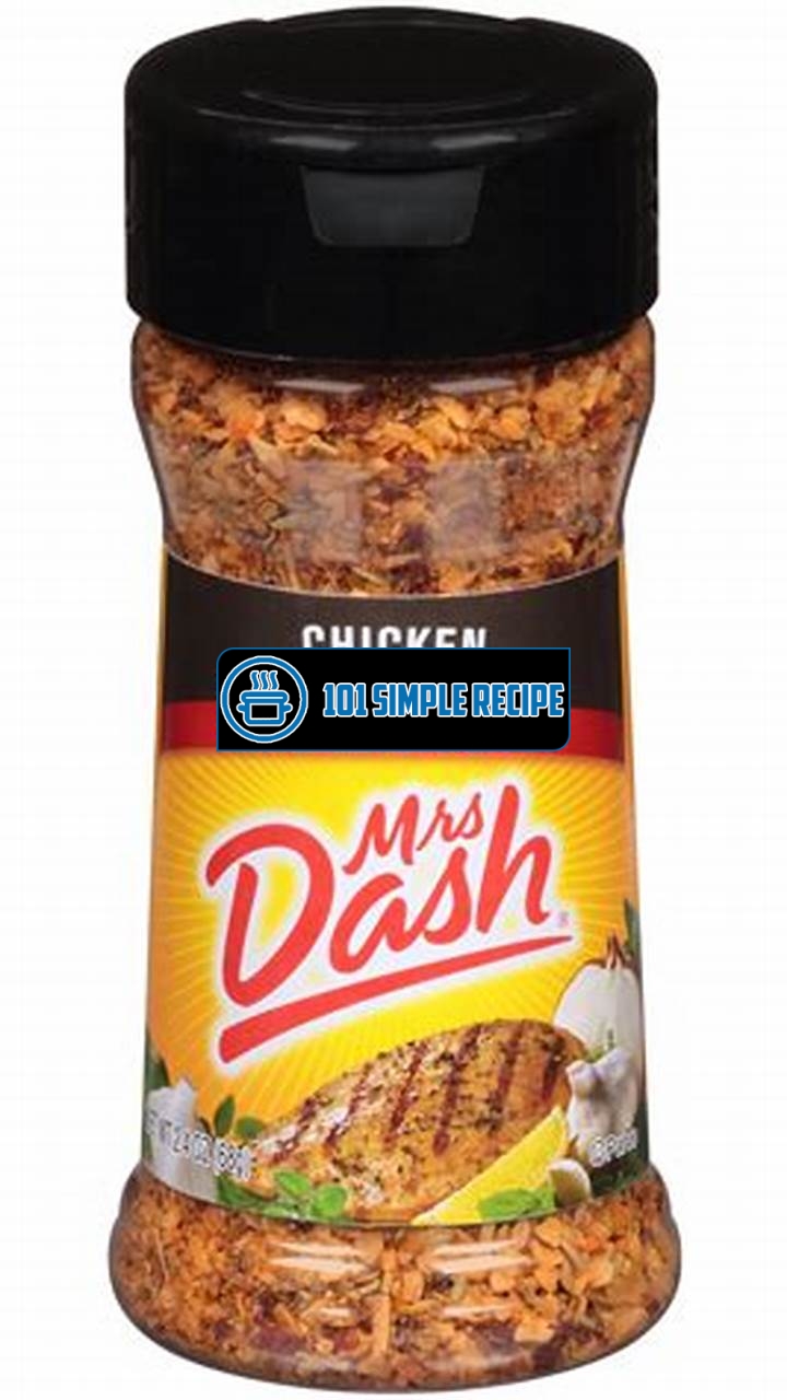 Elevate Your Chicken Dishes with Mrs. Dash Seasoning | 101 Simple Recipe
