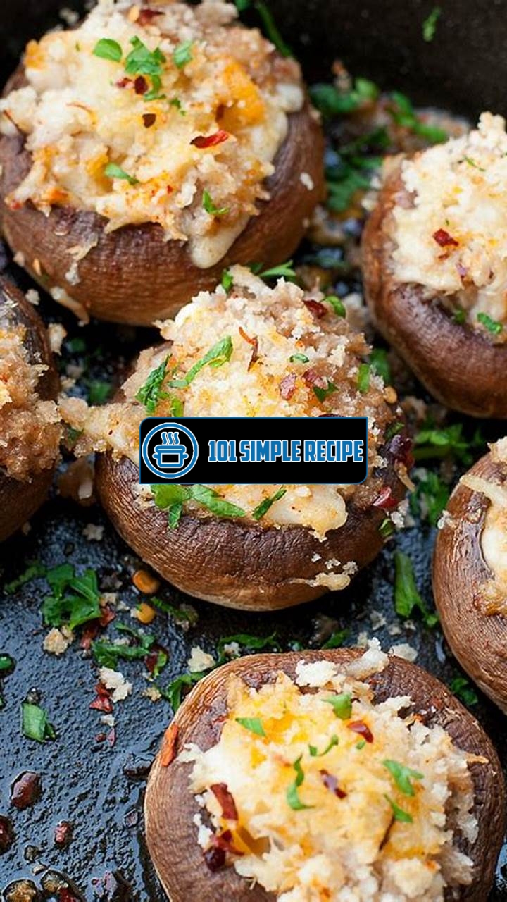 Delicious Stuffed Mushrooms with Crabmeat Recipe | 101 Simple Recipe