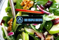 A Refreshing Apple Spinach Salad You Can't Resist | 101 Simple Recipe