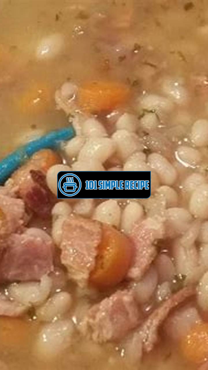 Delicious Navy Bean Soup Recipe with Bacon | 101 Simple Recipe