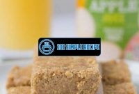 No Bake Apple Oatmeal Bars: Delicious and Healthy Treats | 101 Simple Recipe