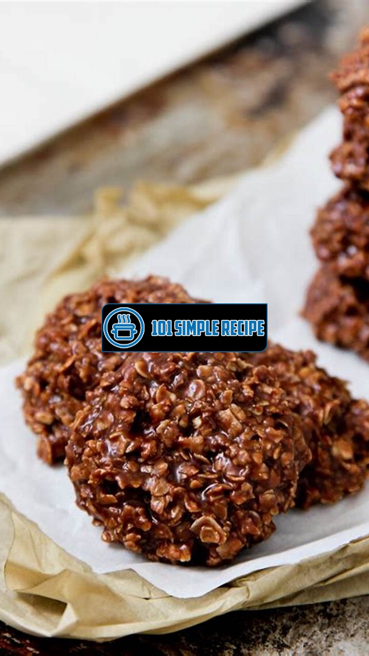 Delicious No Bake Dark Chocolate Oatmeal Cookies | 101 Simple Recipe