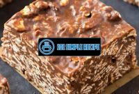 Delicious and Healthy No Bake Chocolate Oatmeal Bars | 101 Simple Recipe