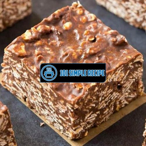 Delicious No Bake Oatmeal Bars: The Perfect Healthy Snack! | 101 Simple Recipe