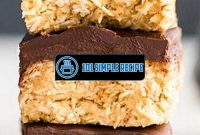 No Bake Peanut Butter Oatmeal Bars With Coconut Oil | 101 Simple Recipe