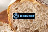 No Knead Sourdough Bread Recipe King Arthur | 101 Simple Recipe