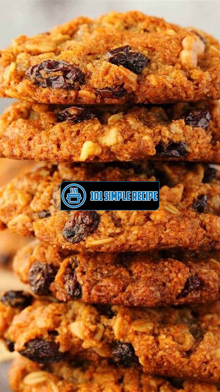 Delicious Vegan Oatmeal Raisin Cookies Recipe | 101 Simple Recipe