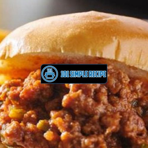 Old Fashioned Sloppy Joes Recipe Without Ketchup | 101 Simple Recipe
