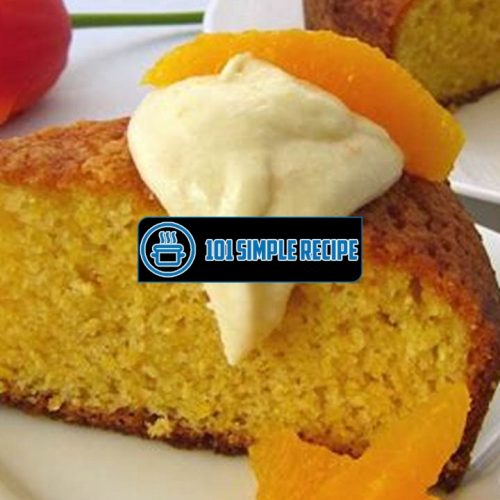 Deliciously Moist Orange Cornmeal Cake Recipe | 101 Simple Recipe