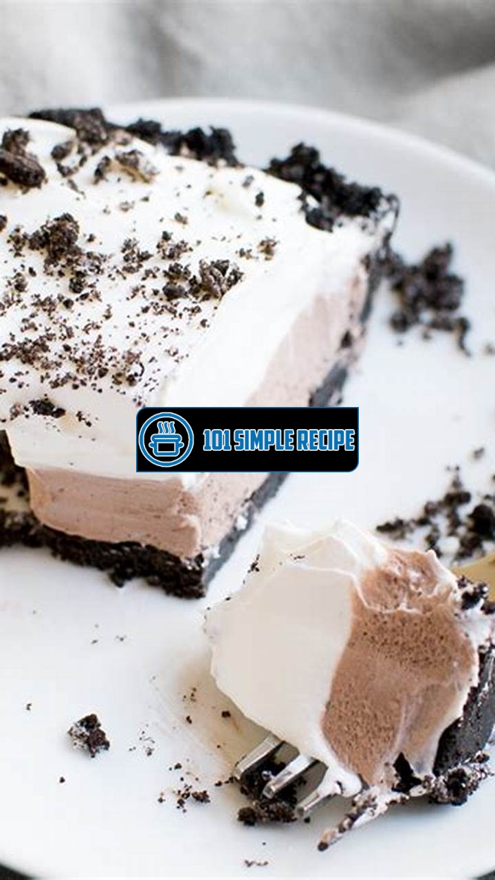Irresistible Oreo Chocolate Pudding Pie Recipe | 101 Simple Recipe