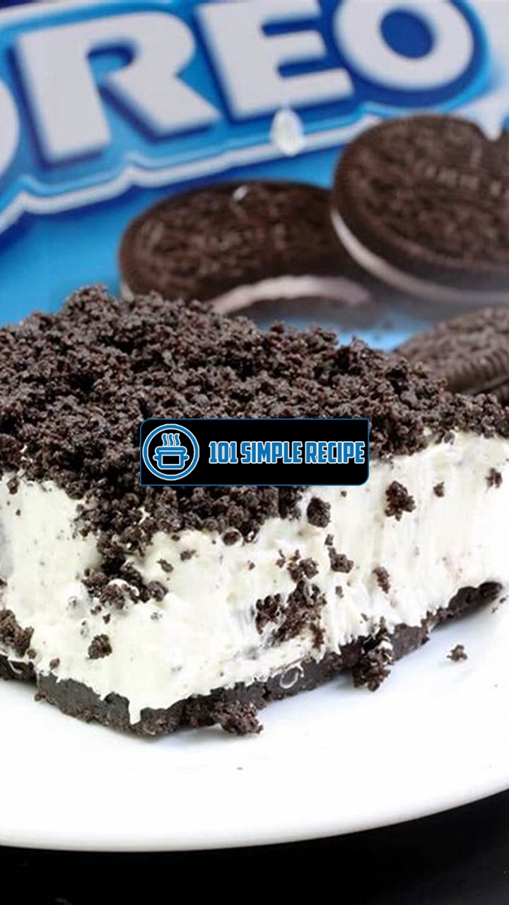 Create a Mouthwatering Oreo Frozen Cake Today! | 101 Simple Recipe