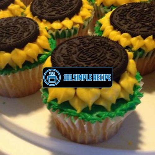 Irresistible Oreo Sunflower Cupcakes Recipe | 101 Simple Recipe