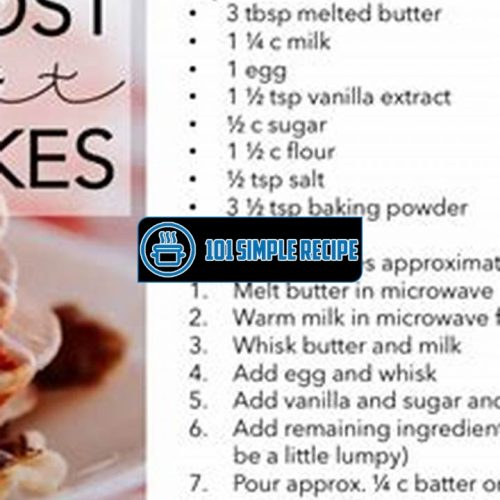 A Deliciously Easy Pancake Recipe | 101 Simple Recipe