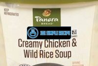 Panera Bread Cream Of Chicken And Wild Rice Soup Nutrition | 101 Simple Recipe