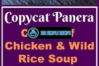 Panera Chicken Wild Rice Soup Crock Pot | 101 Simple Recipe