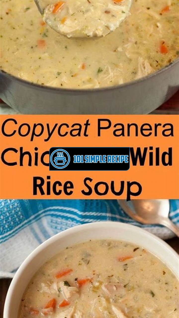 Panera Copycat Chicken and Wild Rice Soup Instant Pot | 101 Simple Recipe