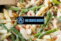 Pasta With Chicken And Asparagus In Cream Sauce | 101 Simple Recipe