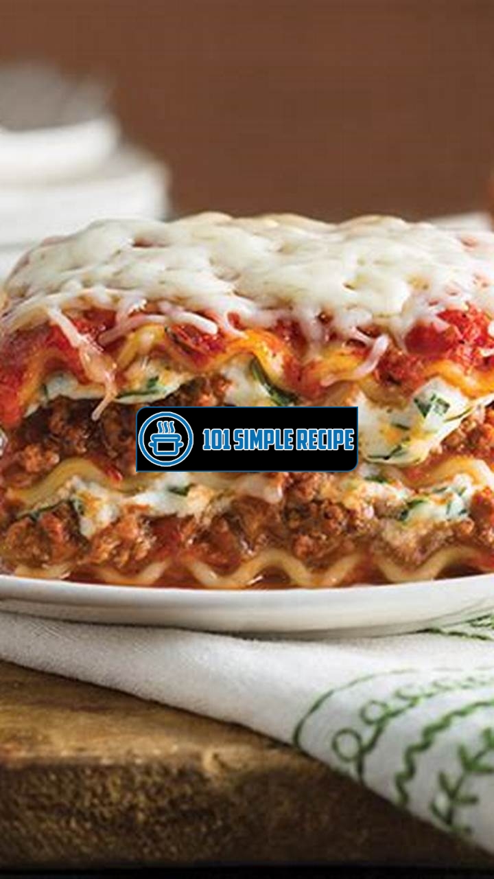 Delicious and Flavor-Packed Paula Deen Lasagna Recipe | 101 Simple Recipe