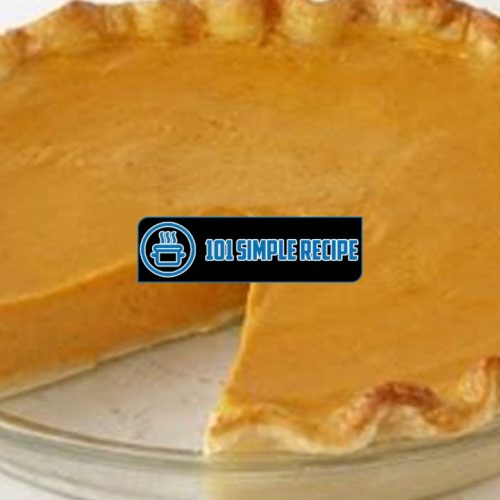 Delicious Paula Deen Pumpkin Pie Recipe | 101 Simple Recipe