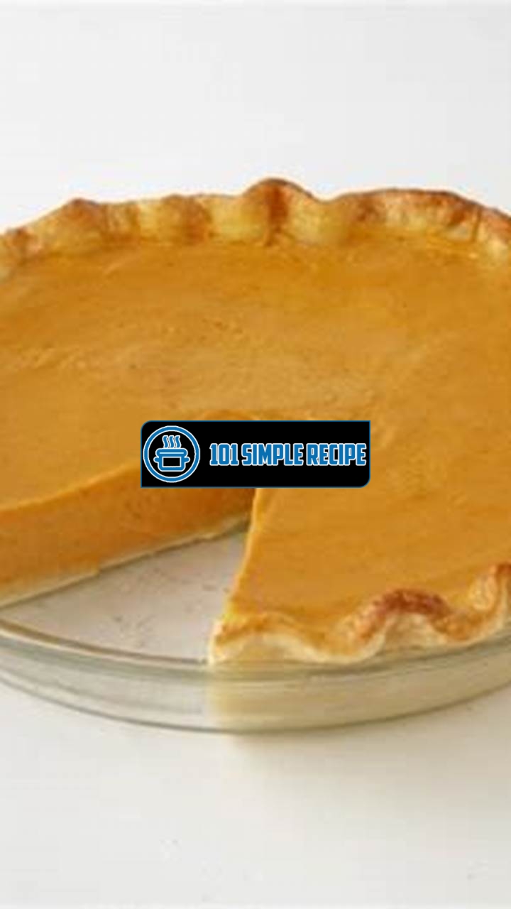 Delicious Paula Deen Pumpkin Pie Recipe | 101 Simple Recipe