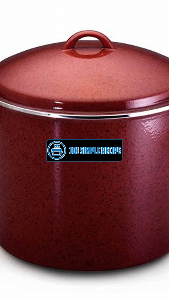 Discover the Perfect Paula Deen Stock Pot in Ravishing Red | 101 Simple Recipe