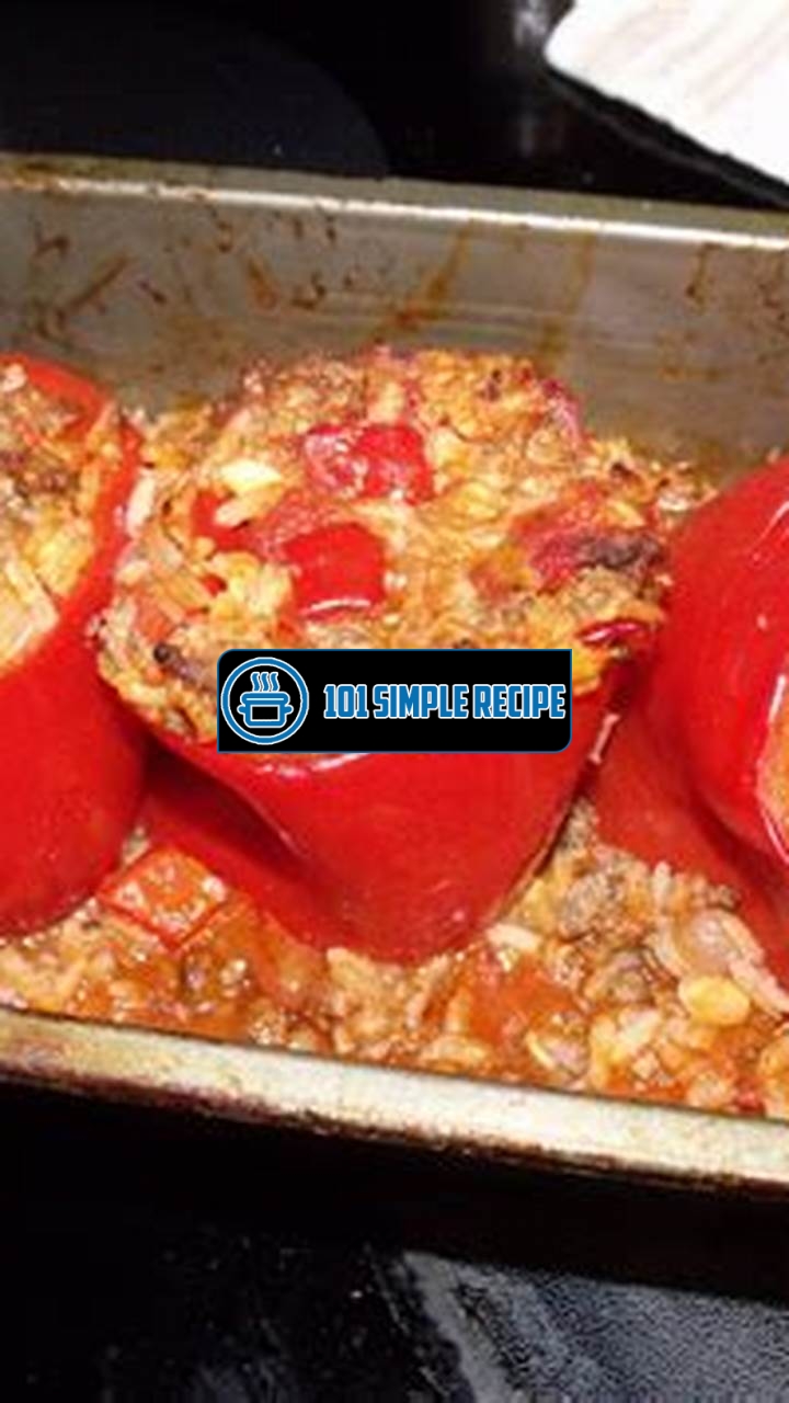 Cook Up a Tasty Delight with Paula Deen's Stuffed Peppers | 101 Simple Recipe
